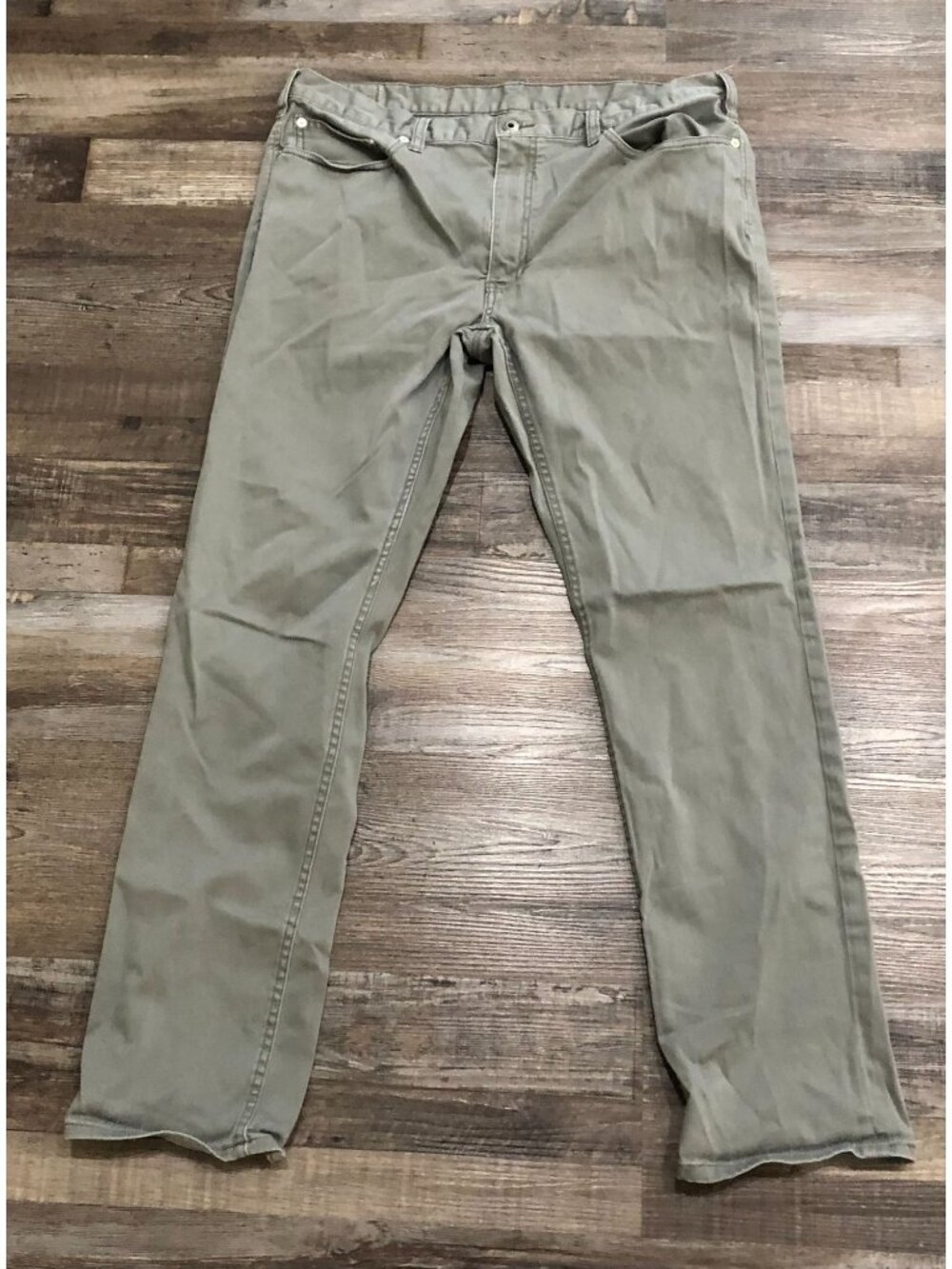 Polo Ralph Lauren Mens 36x32 Gray Stretch Slim Fit Flat Front Pants
